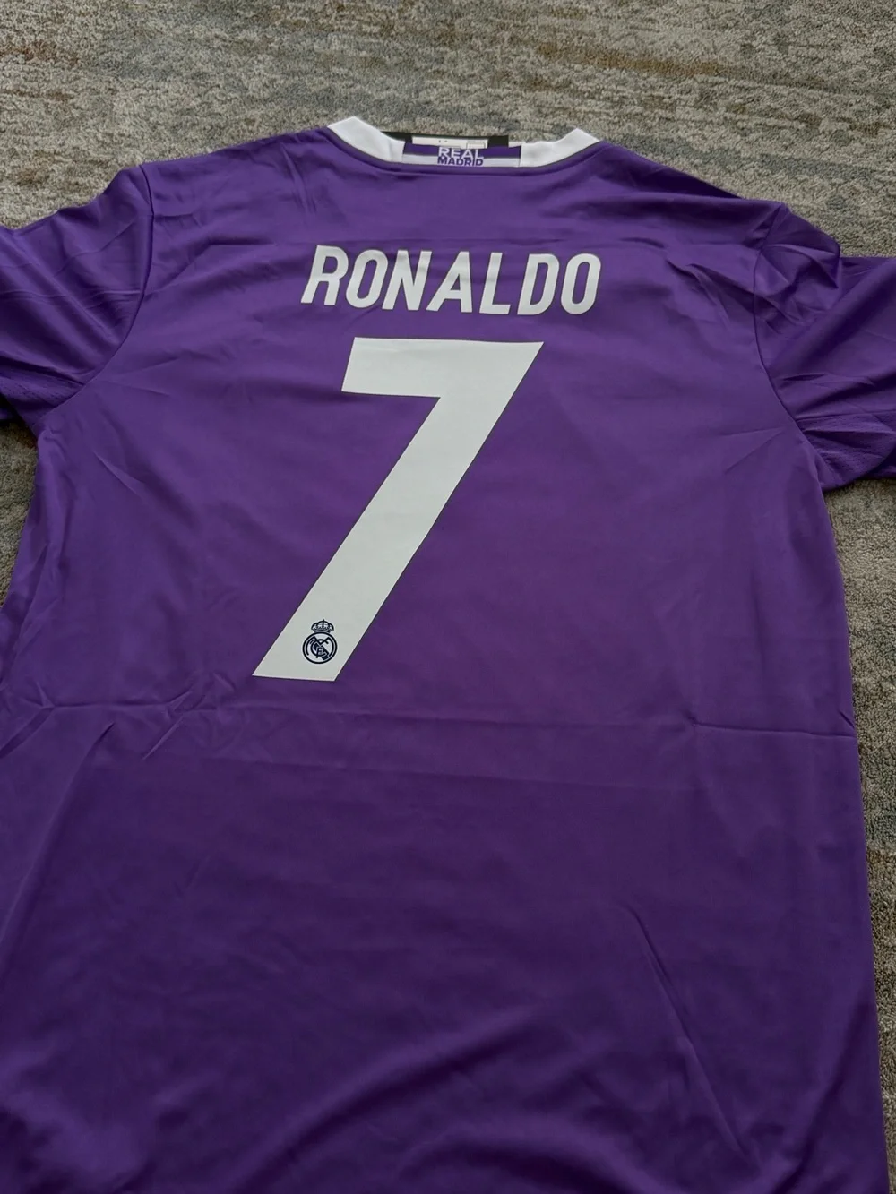 adidas Real Madrid Purple Home Jersey with White Accents